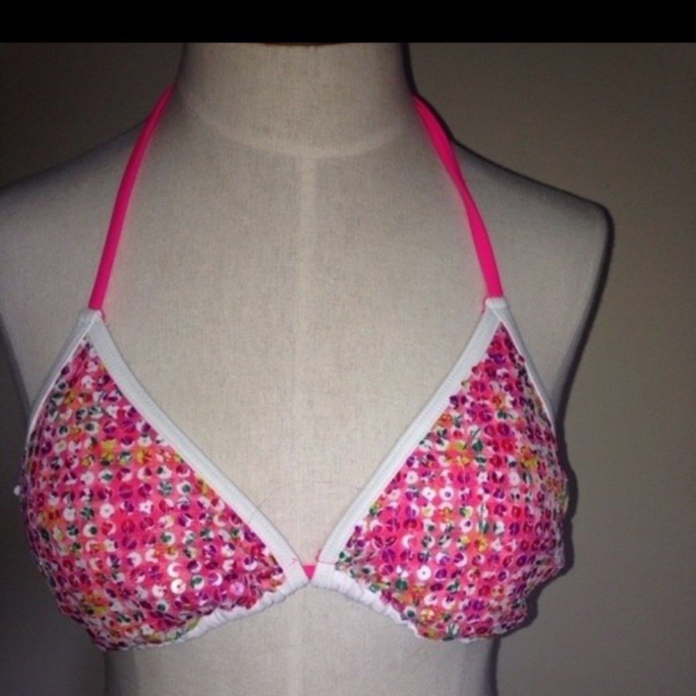 NWOT Xhilaration Sequin Bikini Top